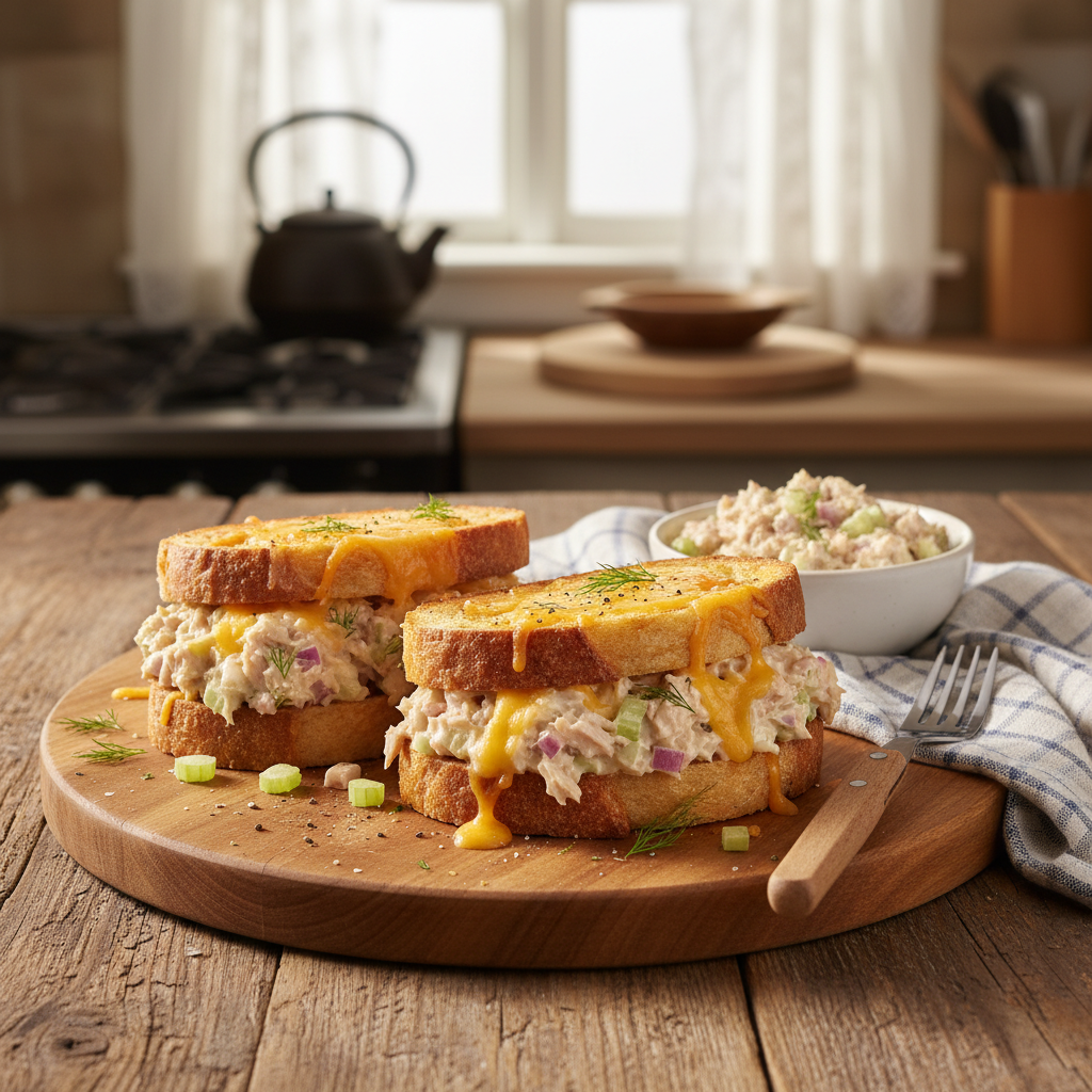 Image de la recette: Salade de Thon Express sur Pain Grillé