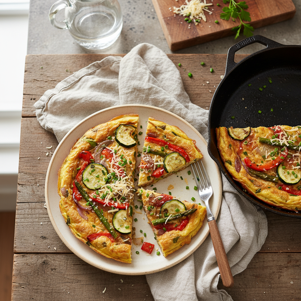 Frittata aux Légumes et Bacon du Dimanche
