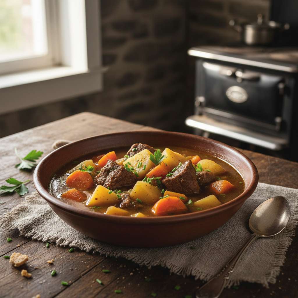 Image de la recette: Soupe-Repas Bœuf et Légumes Racines