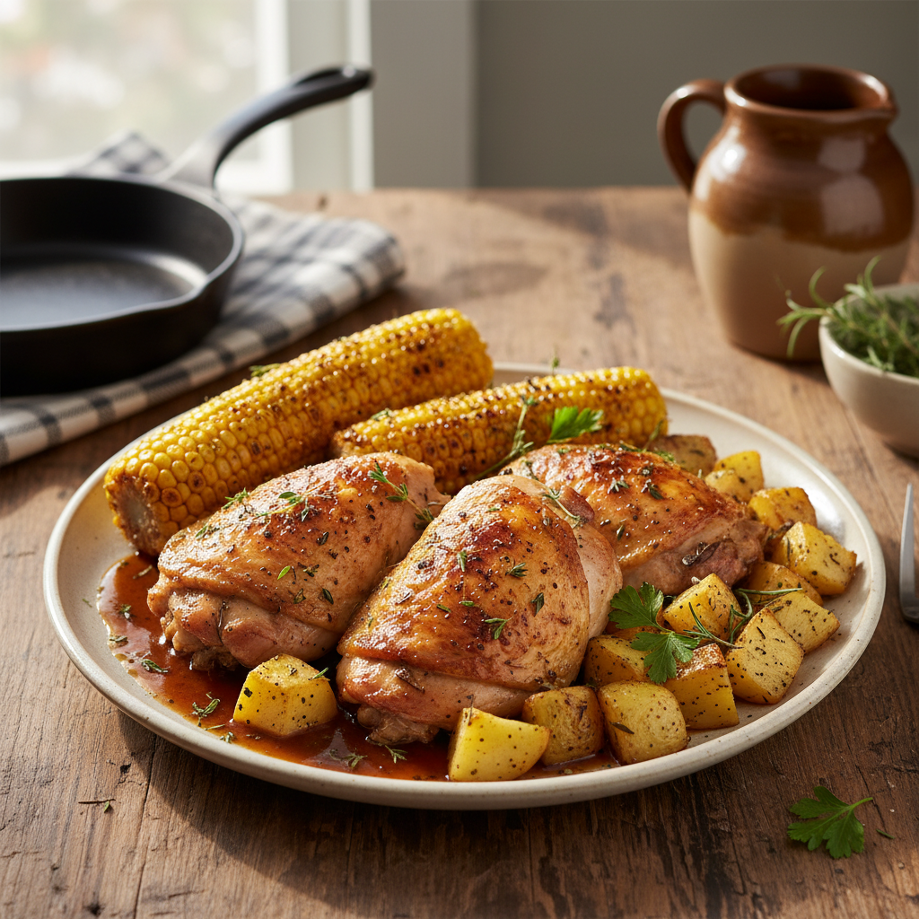 Cuisses de Poulet Rôties à la Québécoise