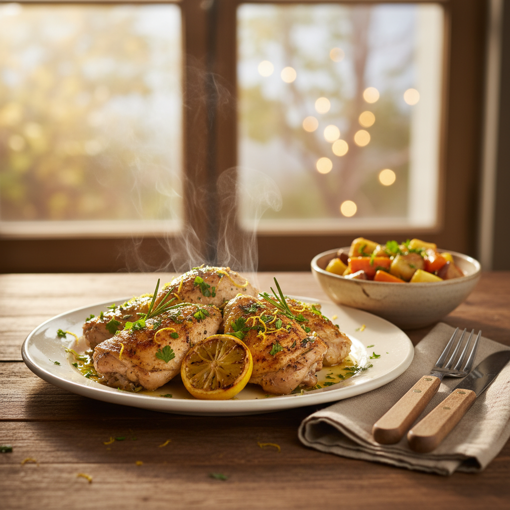 Image de la recette: Poulet citronné aux herbes