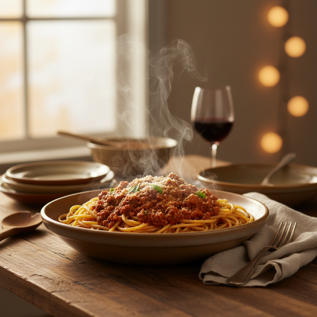 Image de la recette: Spaghetti bolognaise simple
