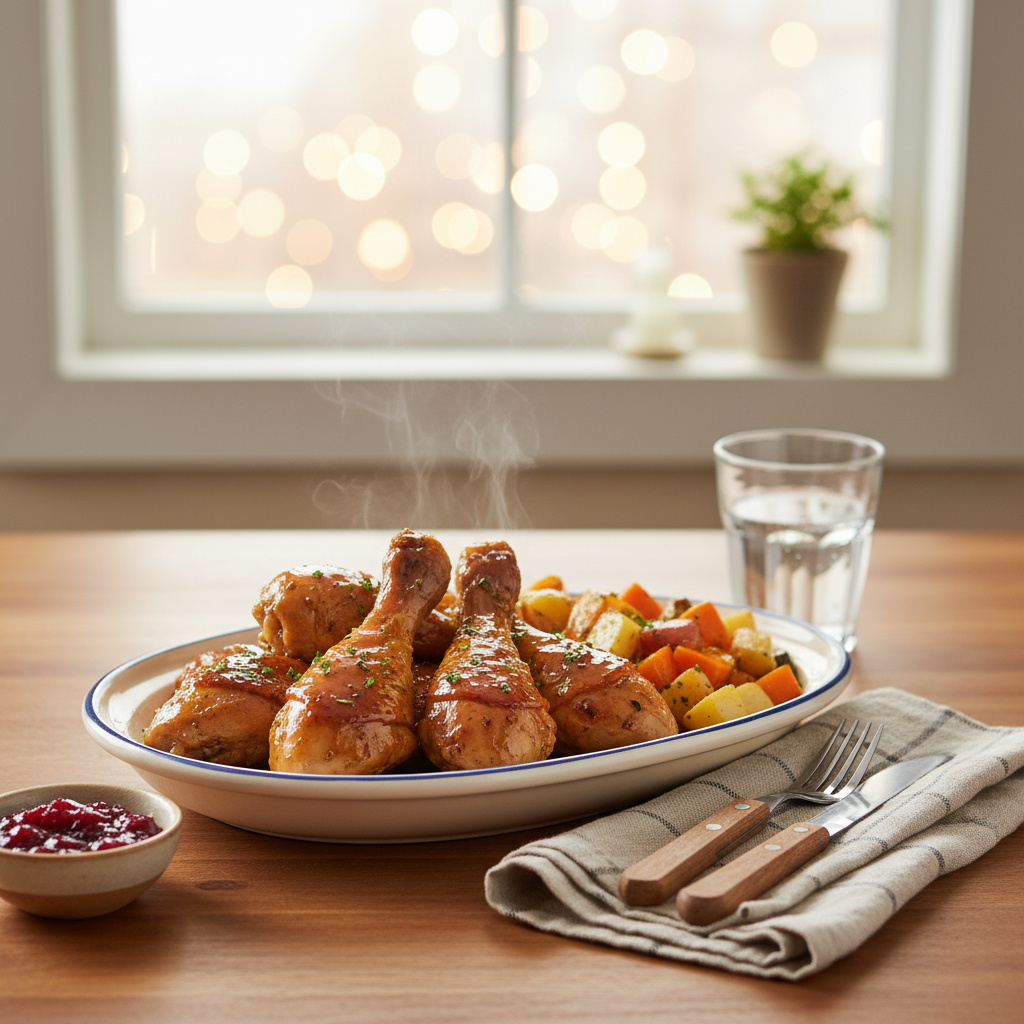 Image de la recette: Cuisses de poulet à l'érable