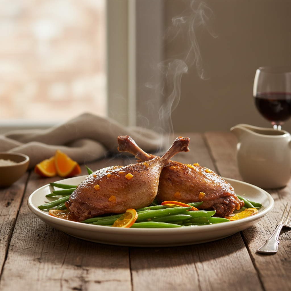 Image de la recette: Canard rôti à l'orange