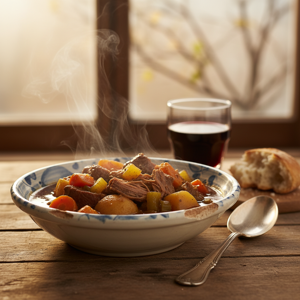 Image de la recette: Ragoût bœuf mijoté légumes