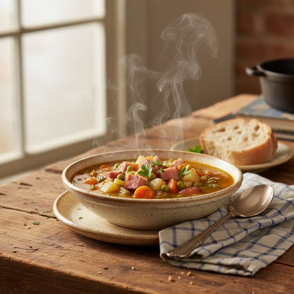 Image de la recette: Soupe Repas au Jambon