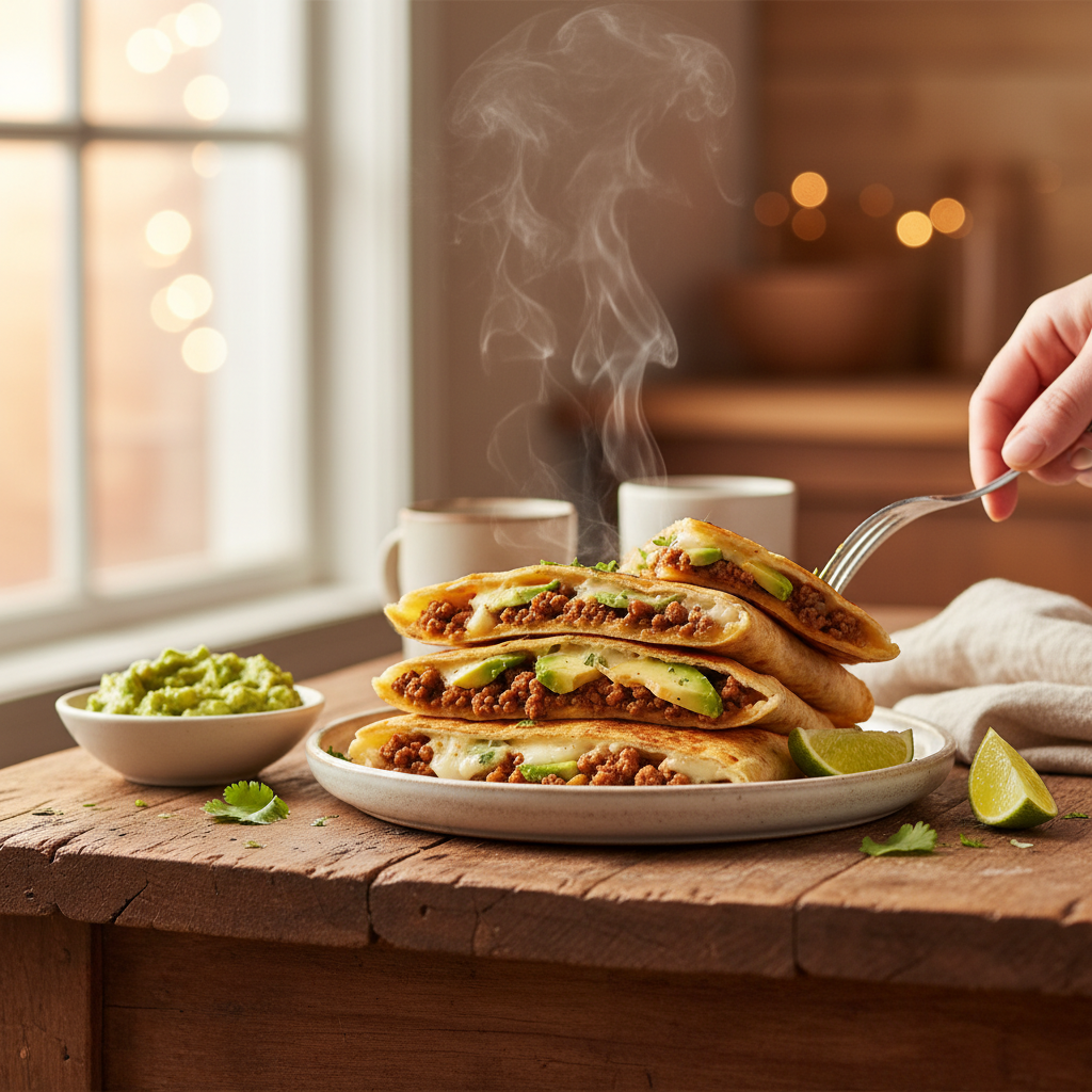 Image de la recette: Quesadillas bœuf et lime