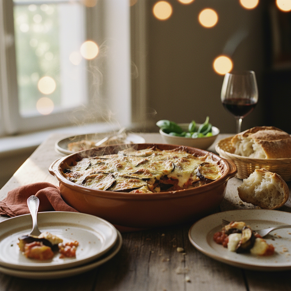 Image de la recette: Gratin d'aubergines et fromage