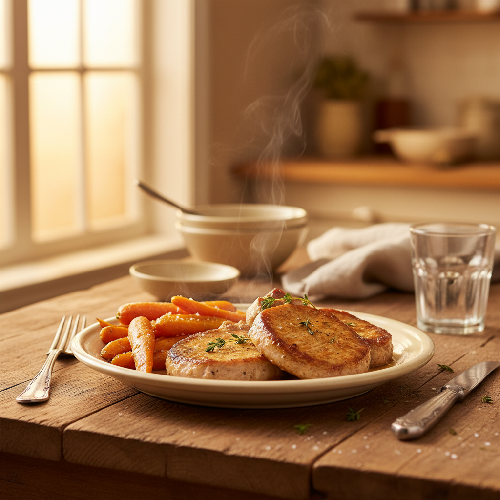 Image de la recette: Côtelettes de porc aux carottes
