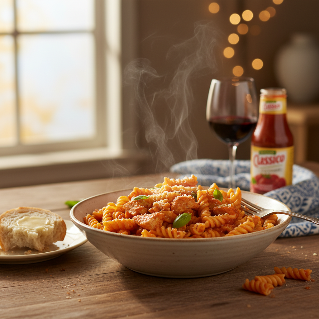 Image de la recette: Pâtes au Poulet Classico