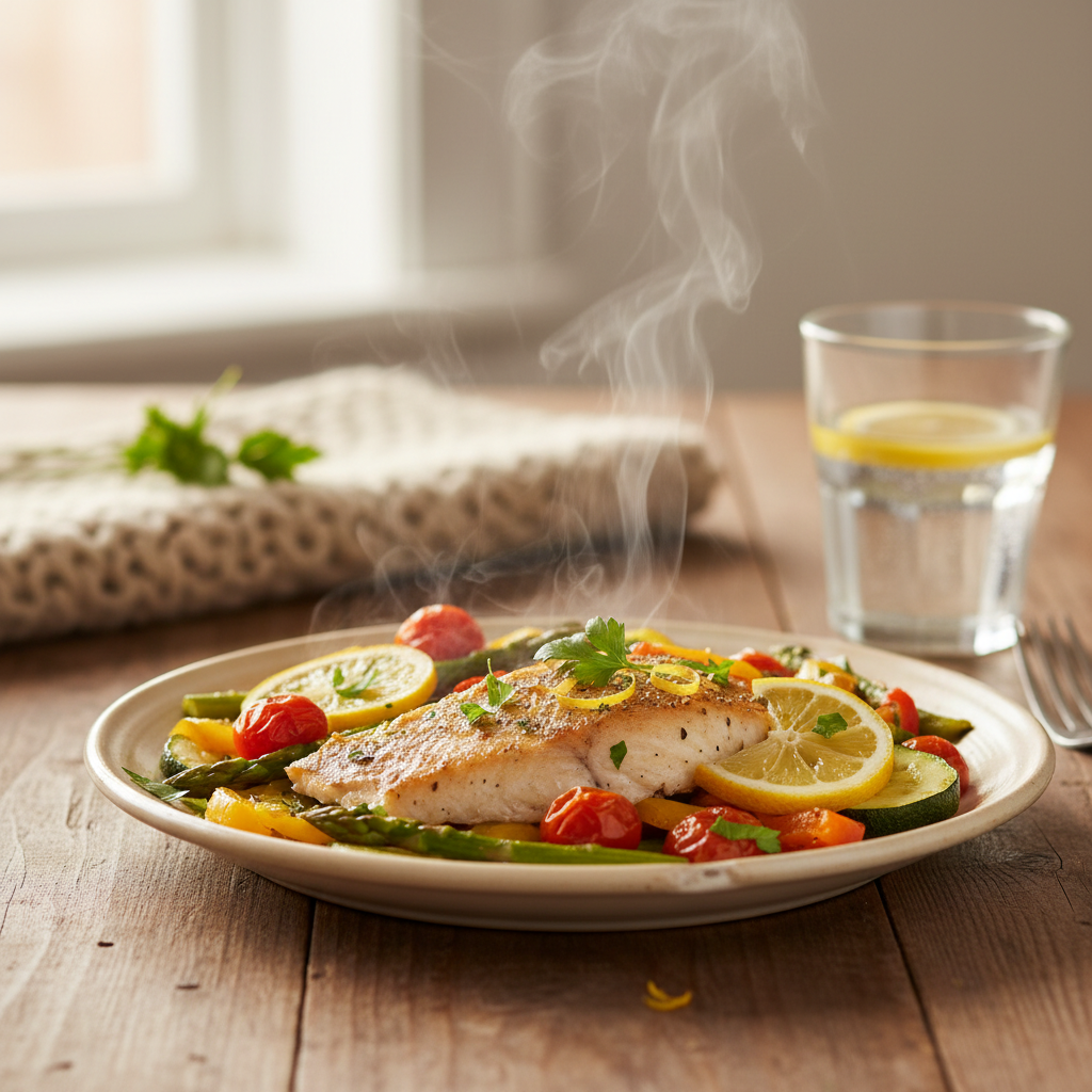 Image de la recette: Sébaste aux Légumes Citronnés