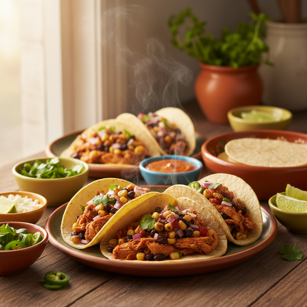 Image de la recette: Tacos poulet mexicains