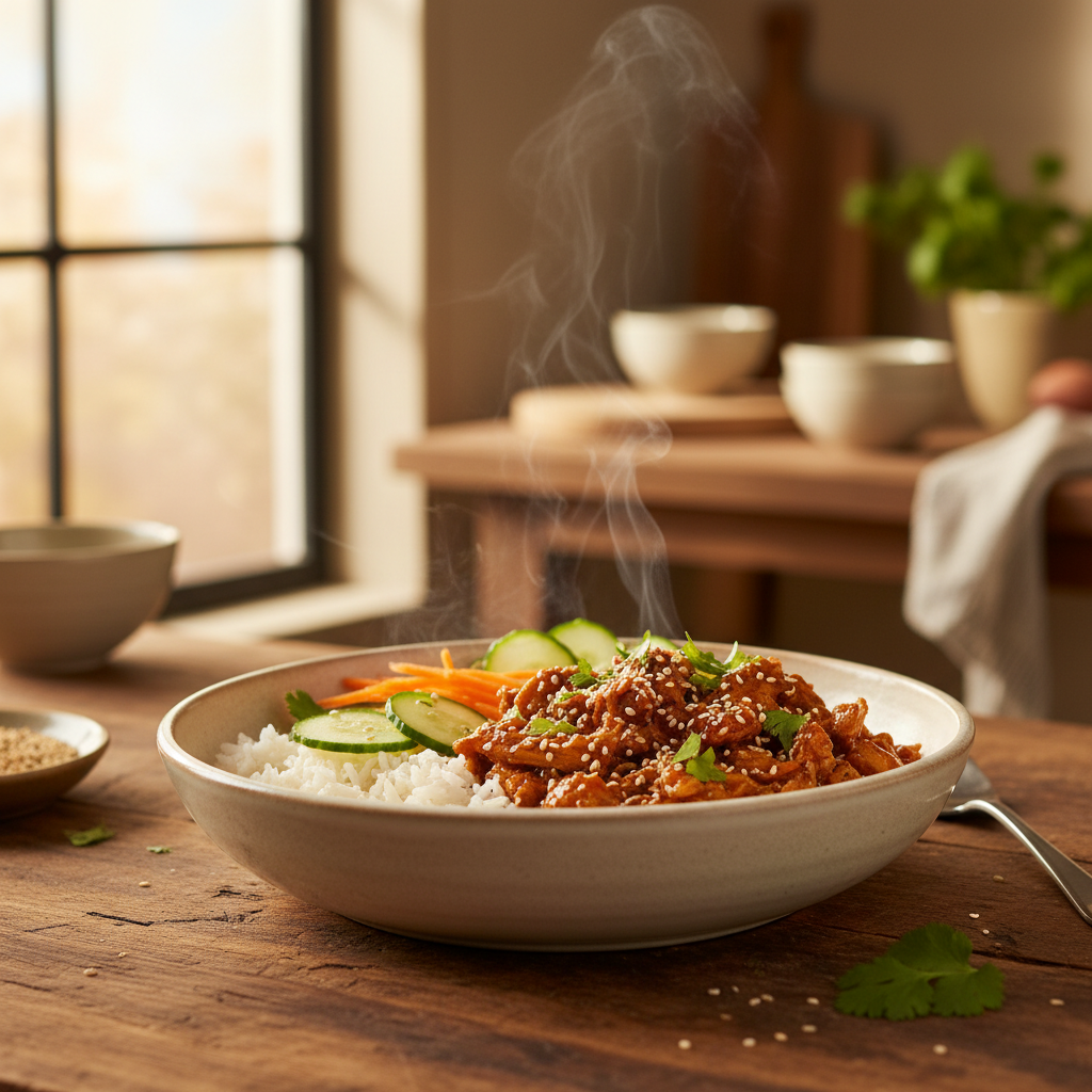 Image de la recette: Bol de poulet express