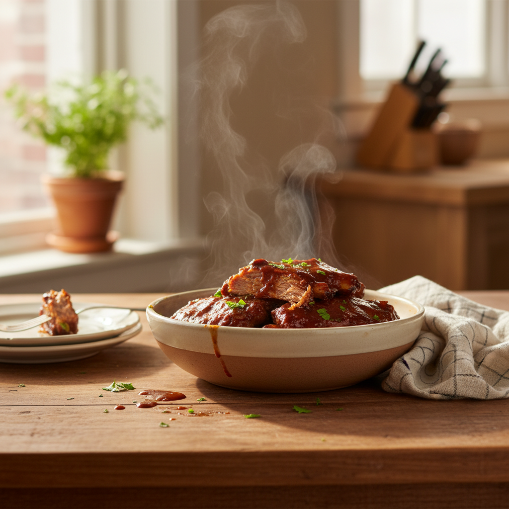 Image de la recette: Côtes levées à la mijoteuse