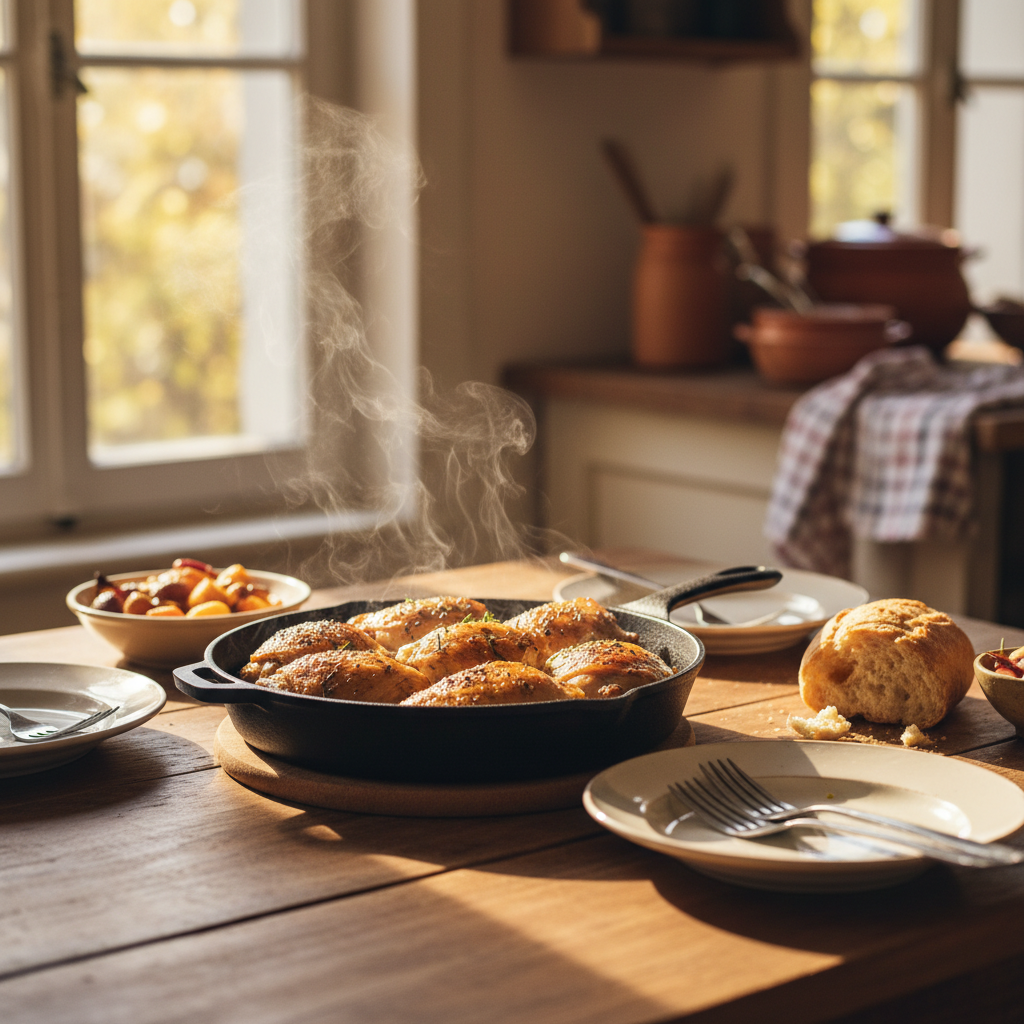 Image de la recette: Cuisses de poulet rôties