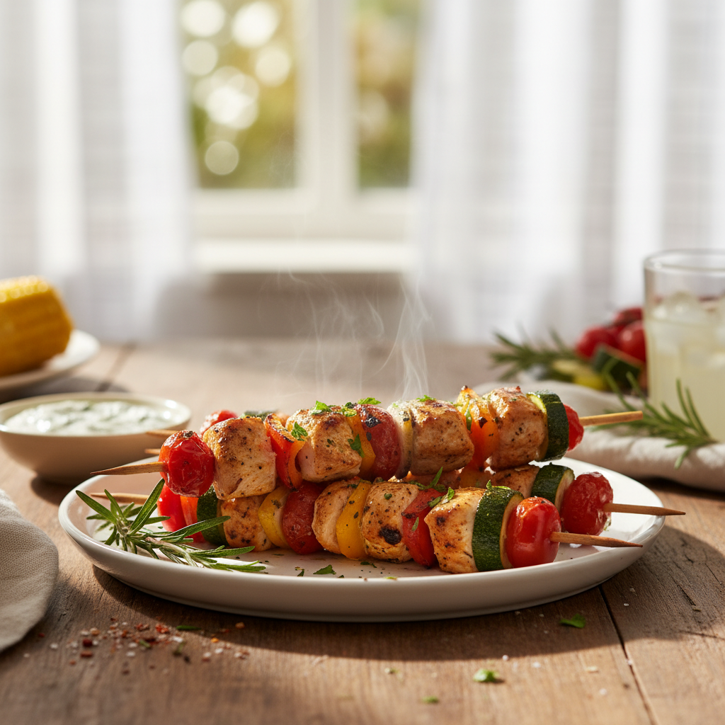 Image de la recette: Brochettes grillées express
