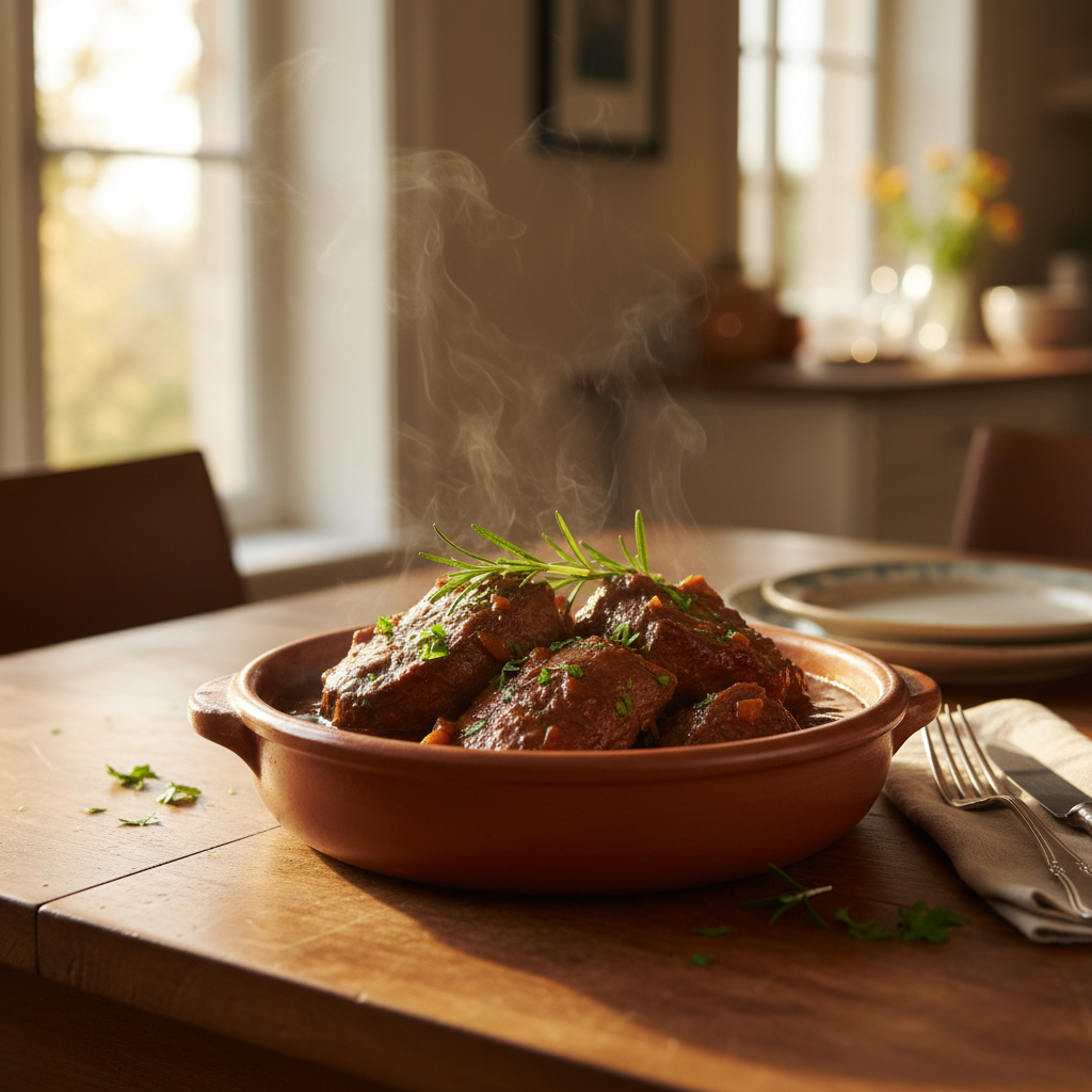 Image de la recette: Rôti de bœuf braisé