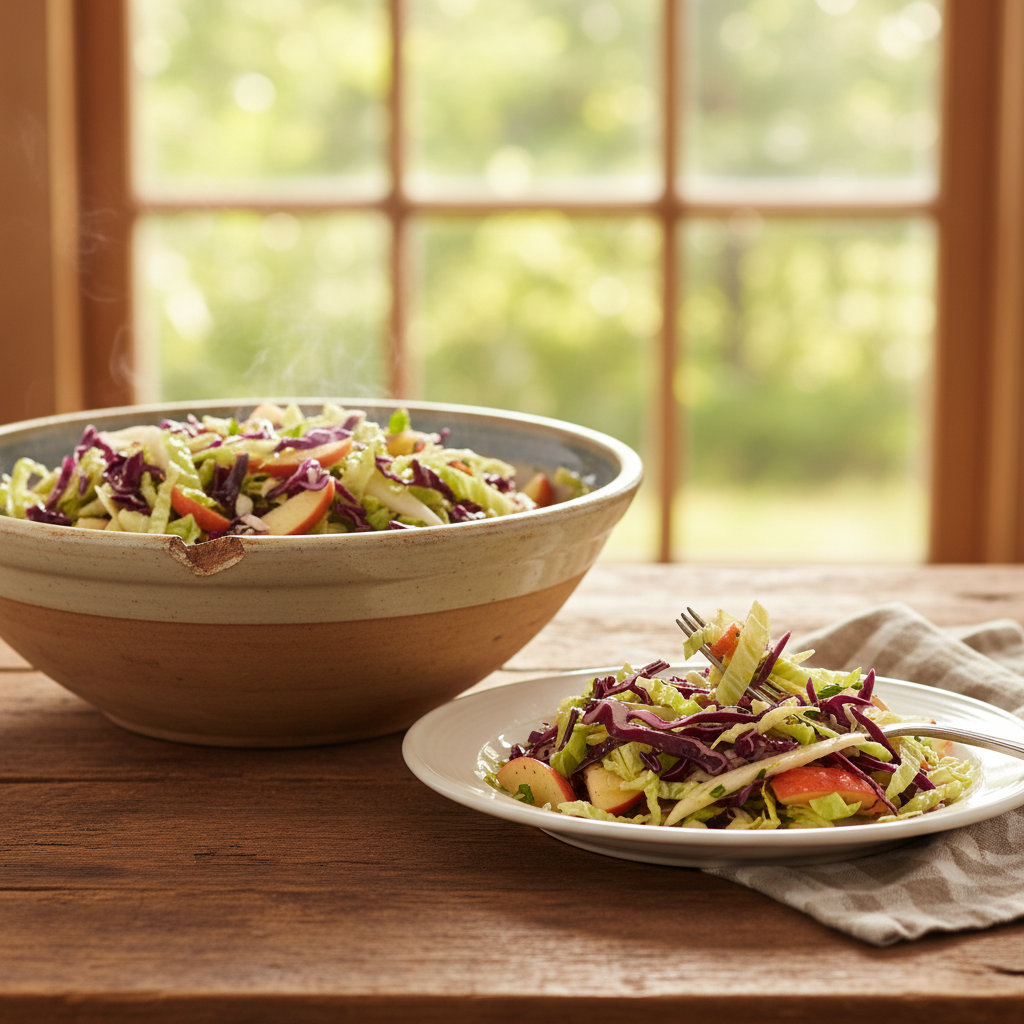 Image de la recette: Salade de chou et pommes