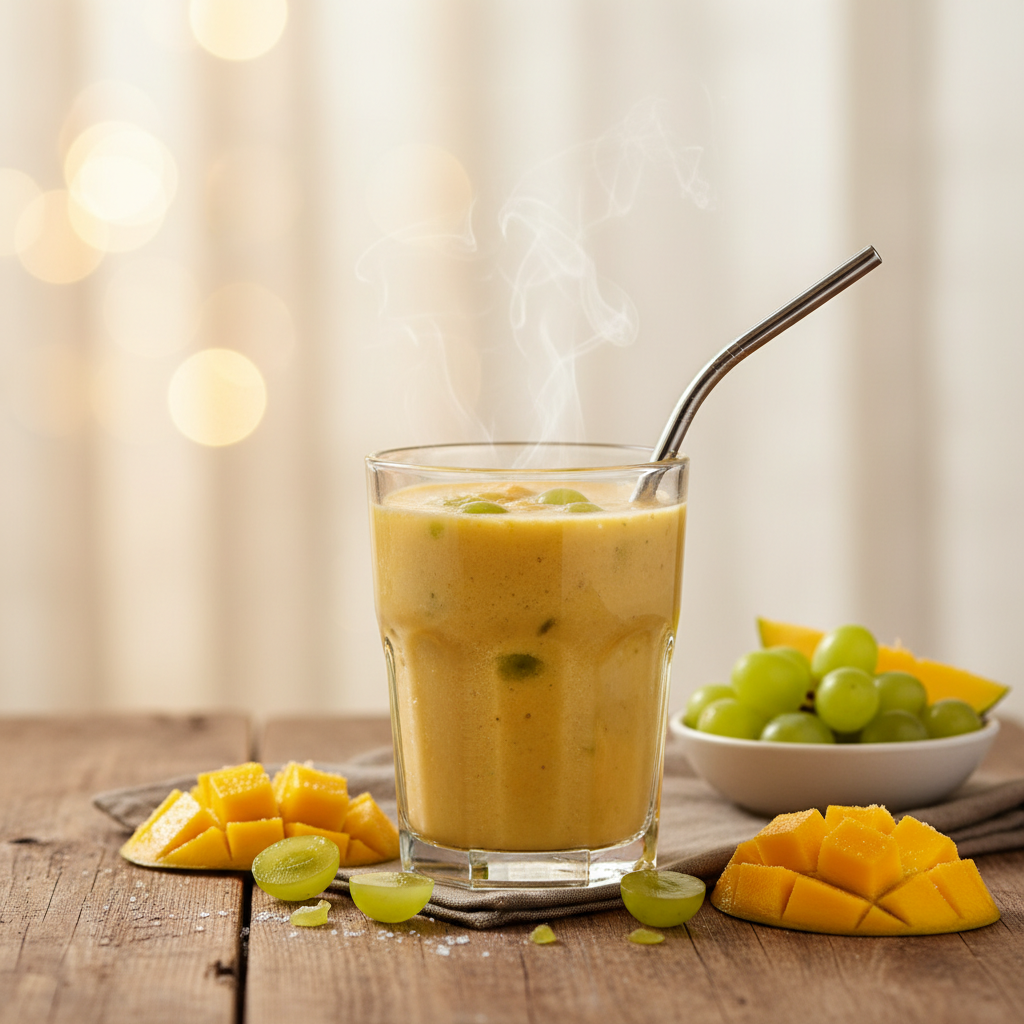 Image de la recette: Smoothie mangue et raisins