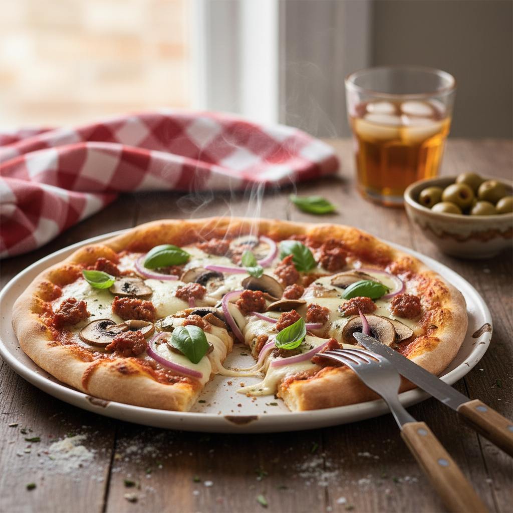 Image de la recette: Pizza maison améliorée