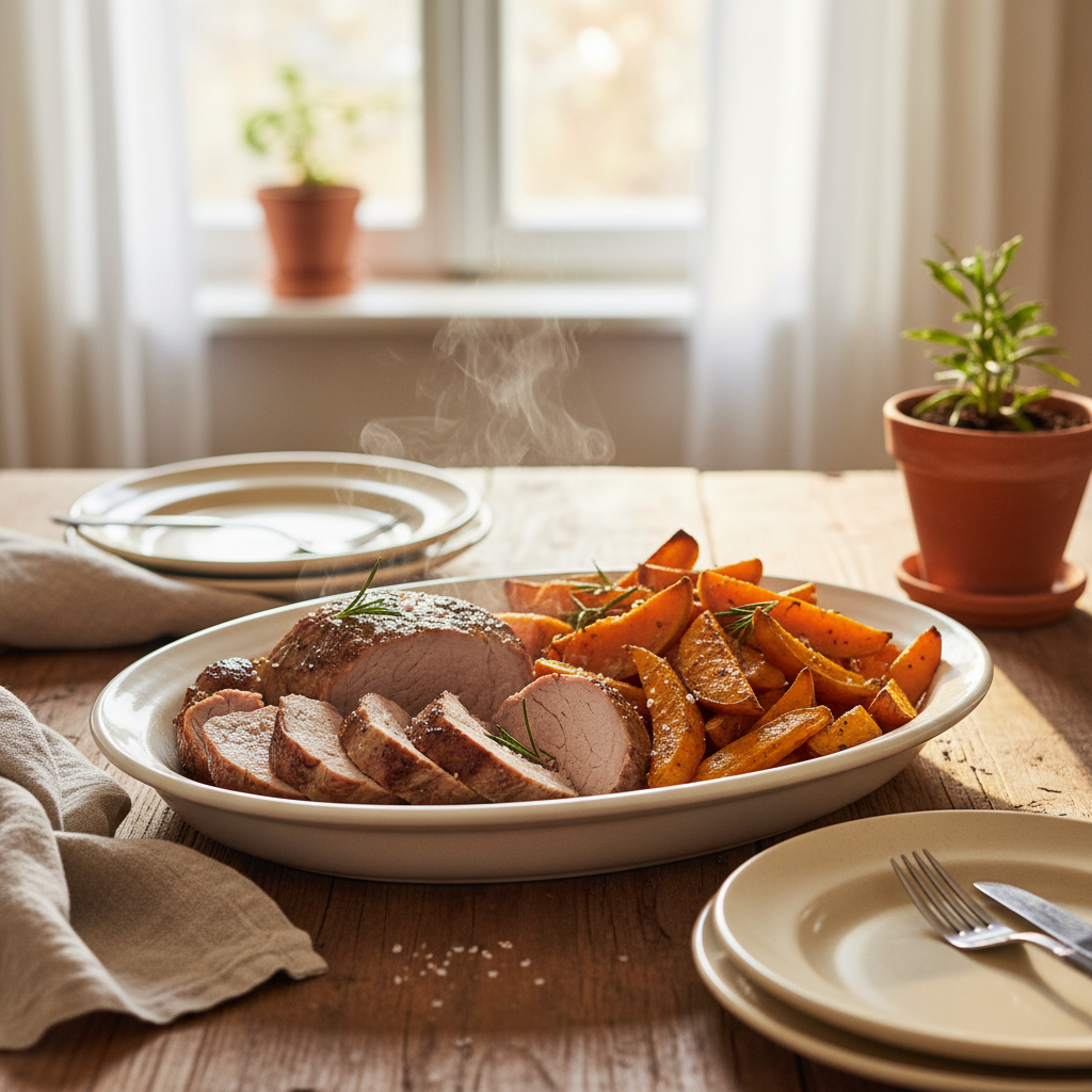 Image de la recette: Filet de porc et patates douces