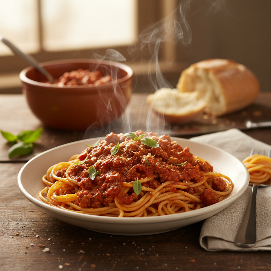 Image de la recette: Spaghetti sauce à la viande