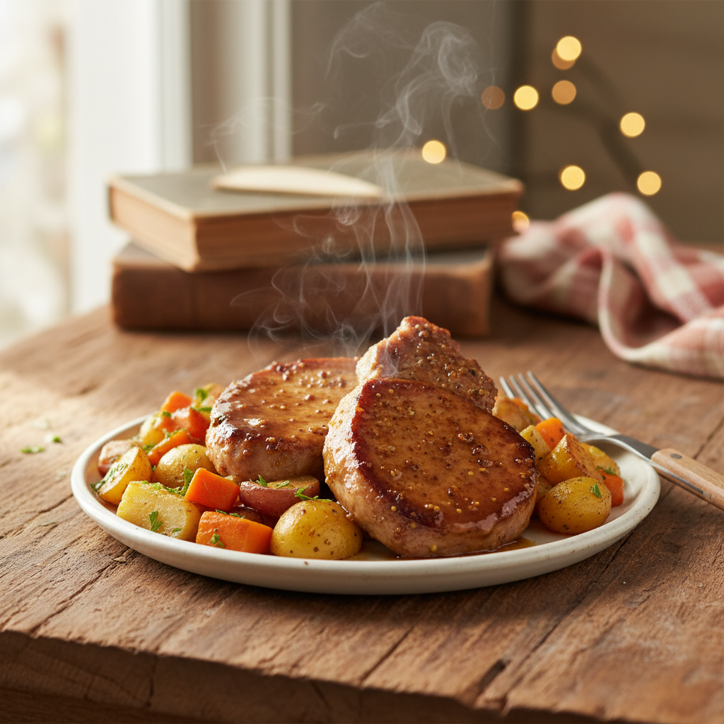 Image de la recette: Côtelettes de porc à l'érable