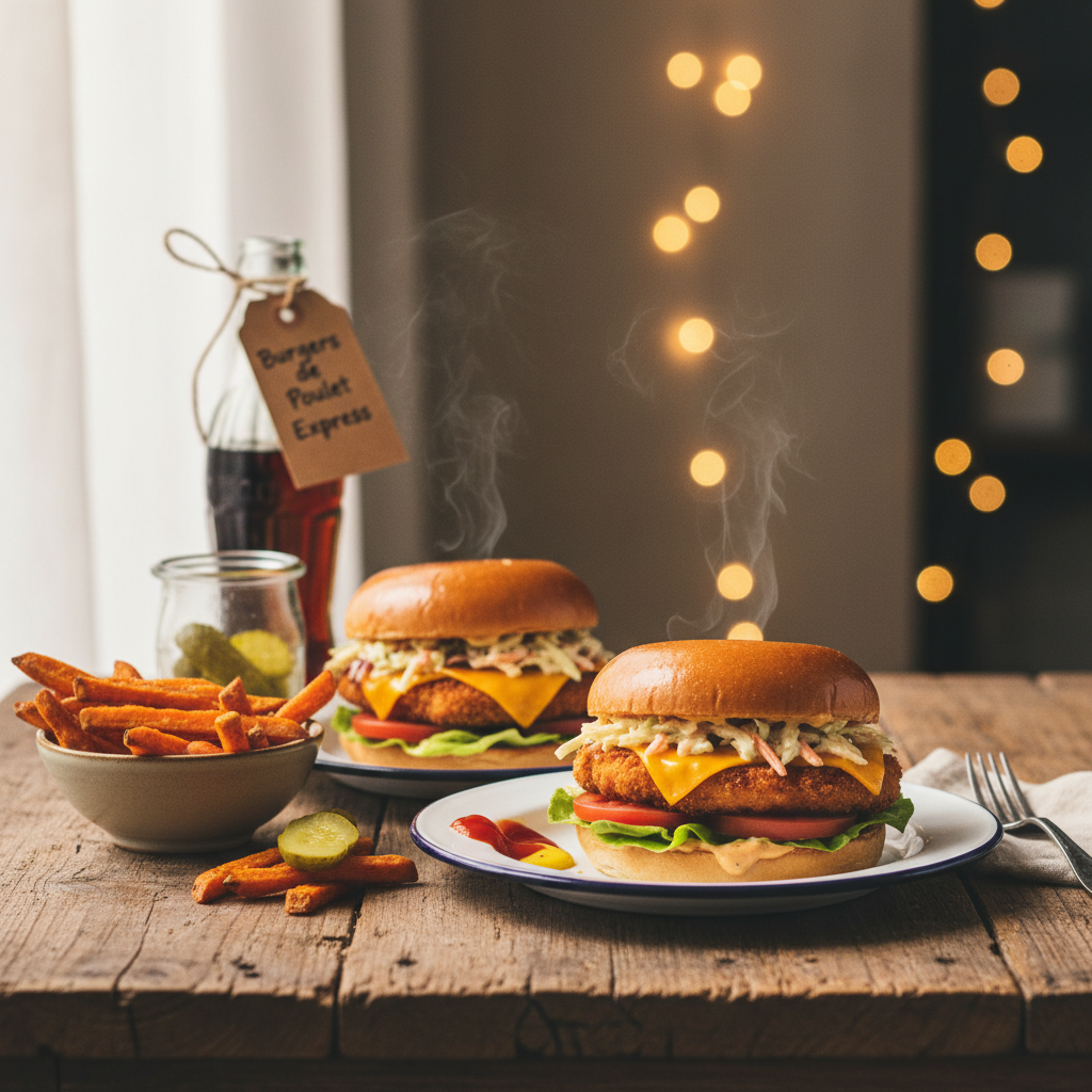 Image de la recette: Burgers de poulet express
