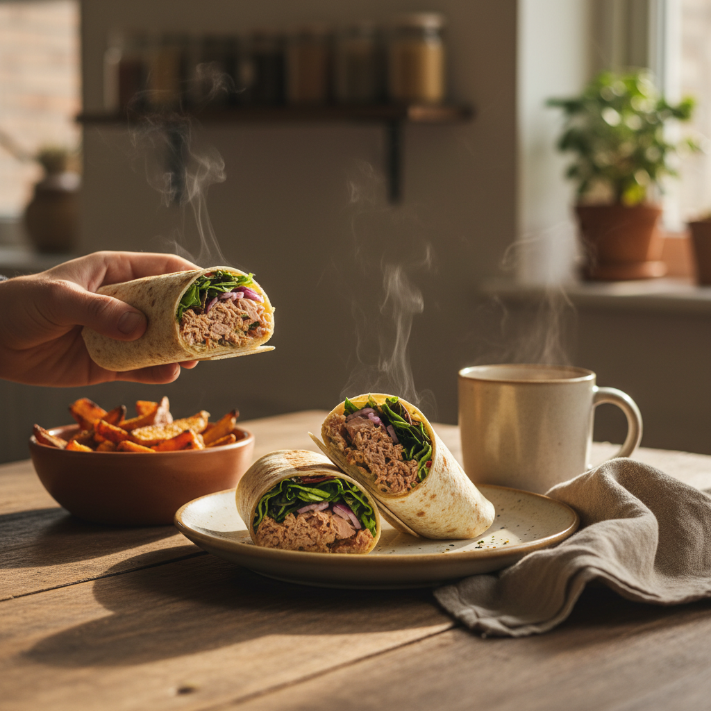 Image de la recette: Thon en wrap rapide