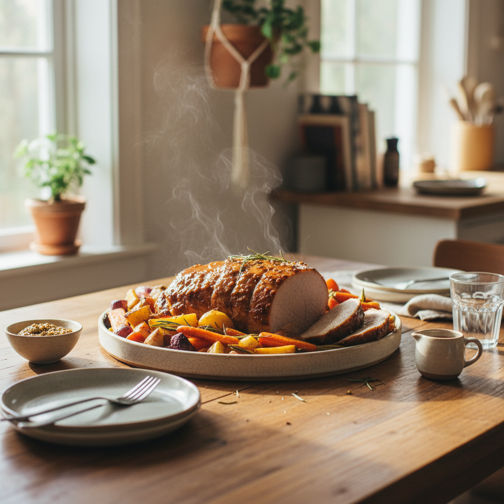Image de la recette: Filet de porc rôti érable