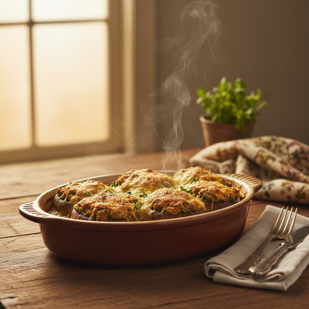 Image de la recette: Portabella farcis gratinés