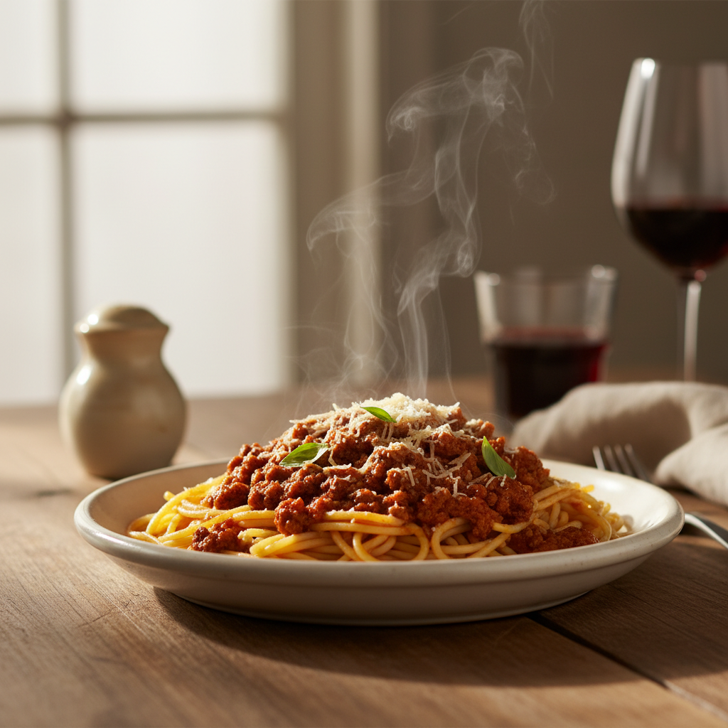 Image de la recette: Spaghetti bolognaise rapide