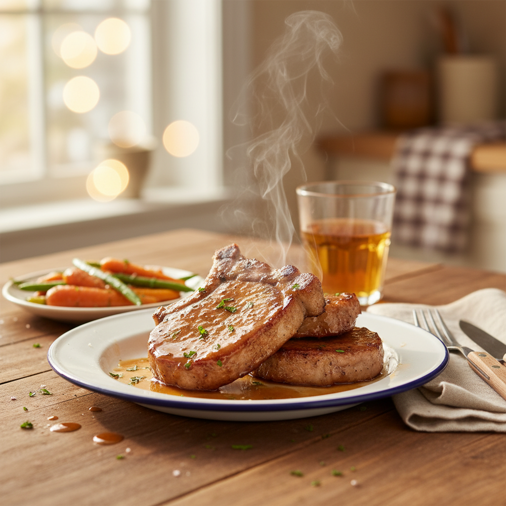 Image de la recette: Côtelettes de porc à l'érable