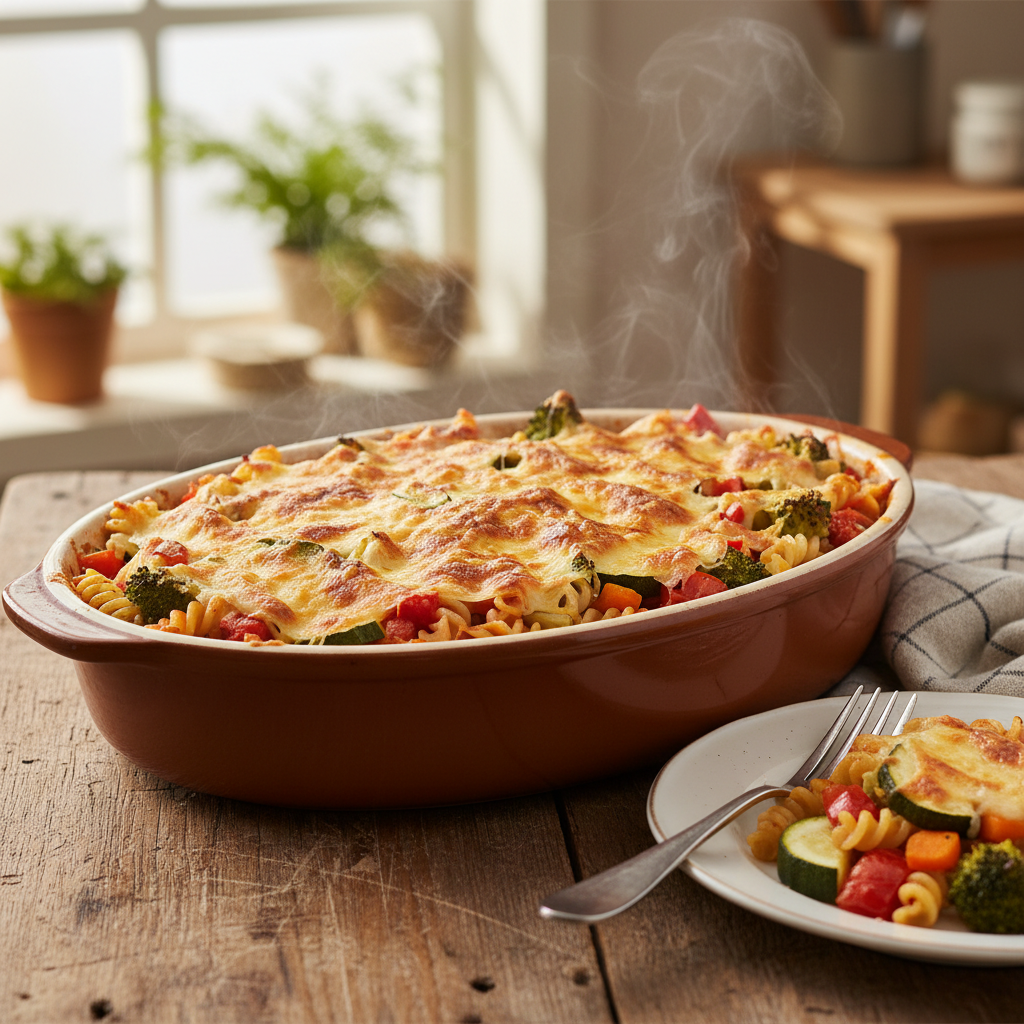 Image de la recette: Pâtes gratinées légumes fromage