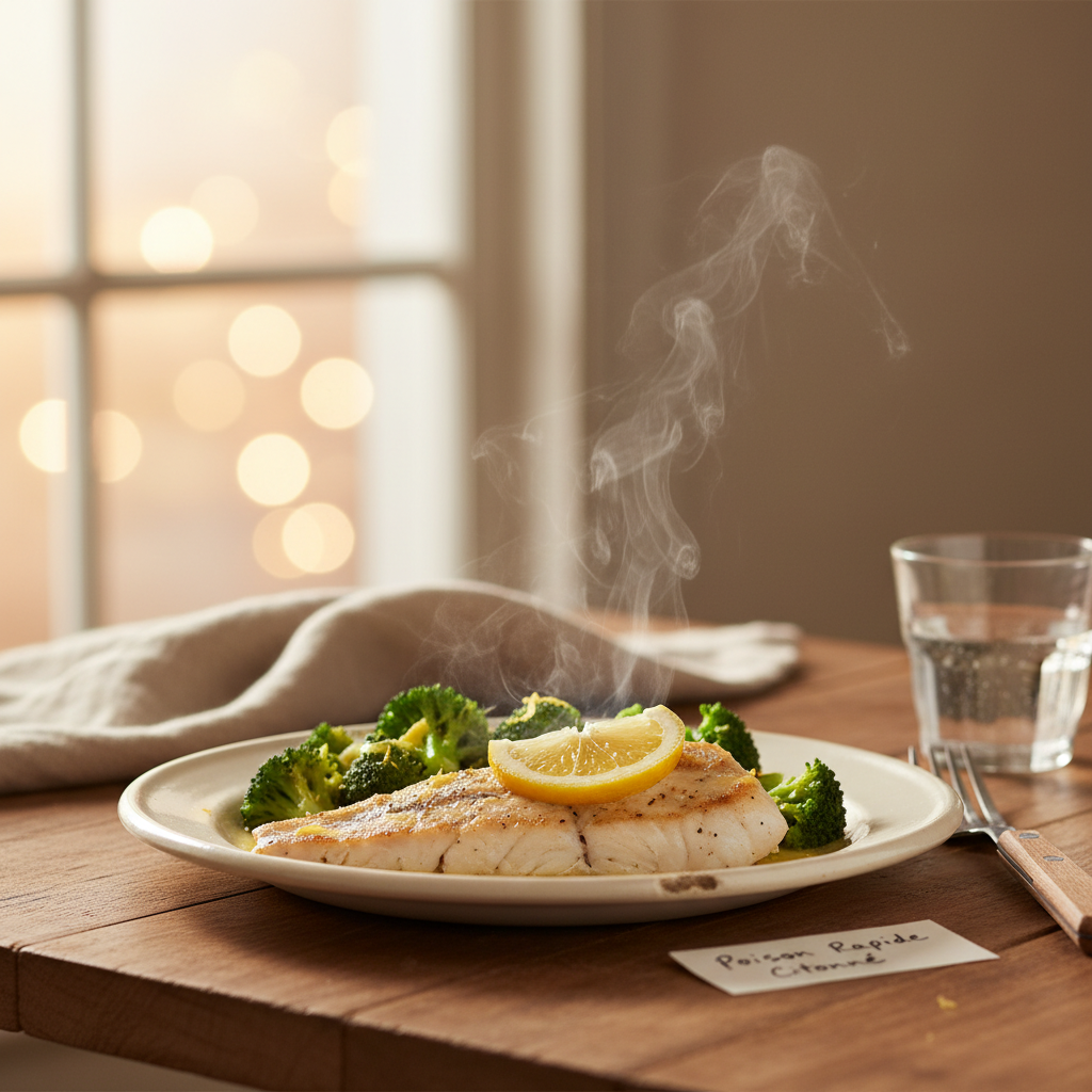 Image de la recette: Poisson rapide citronné