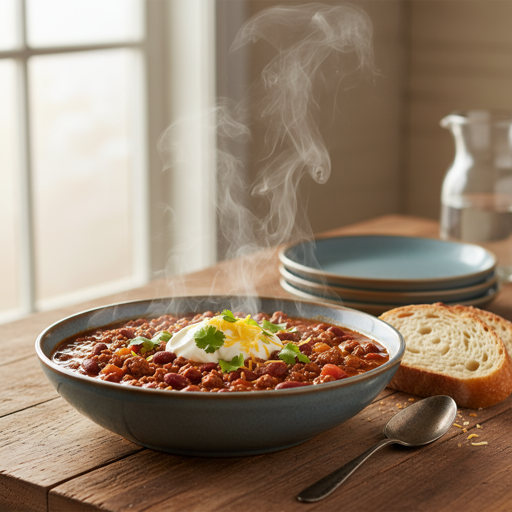 Image de la recette: Chili Bœuf Haché Mijoté
