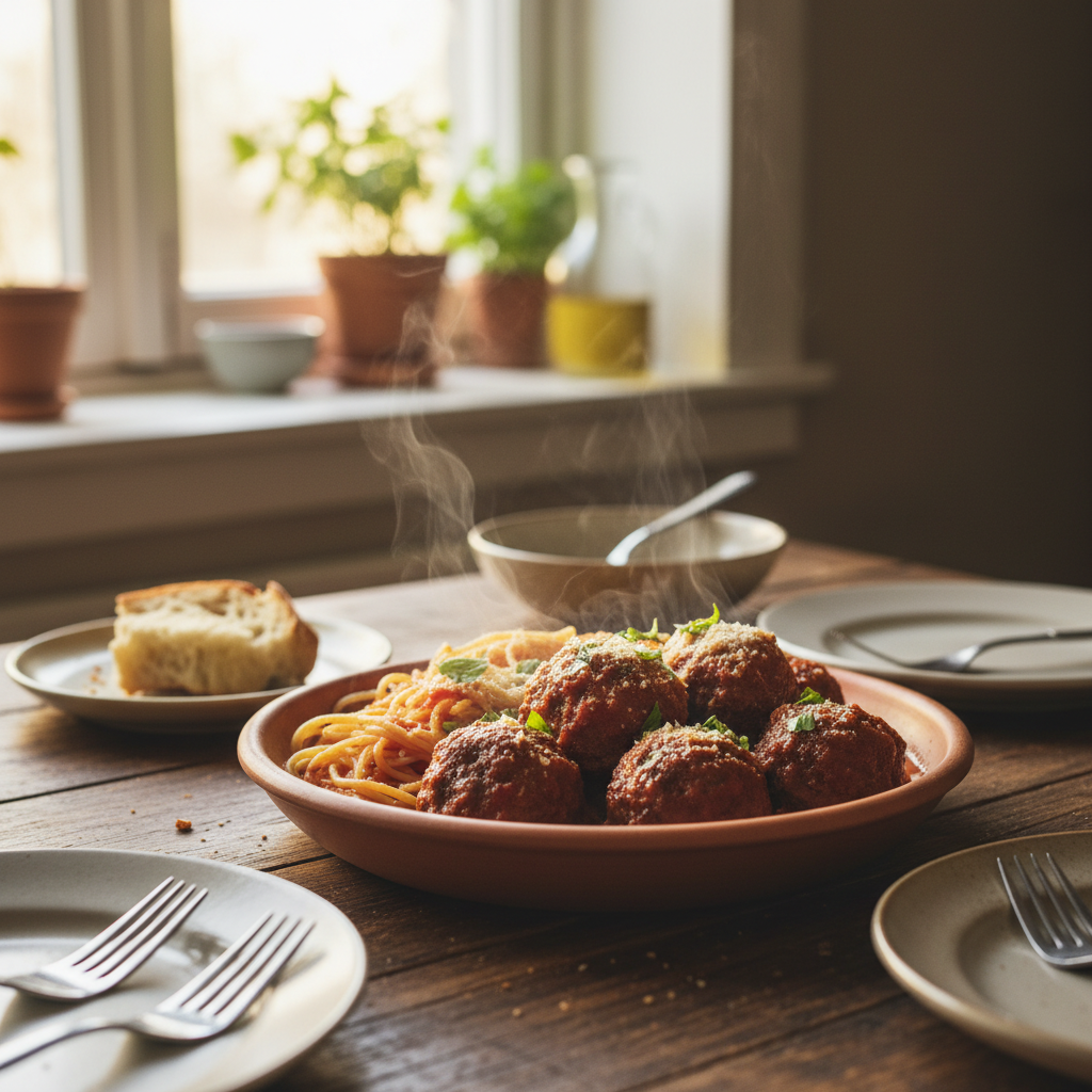 Image de la recette: Boulettes bœuf sauce tomate
