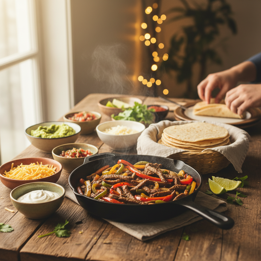 Image de la recette: Fajitas de Bœuf Familiales