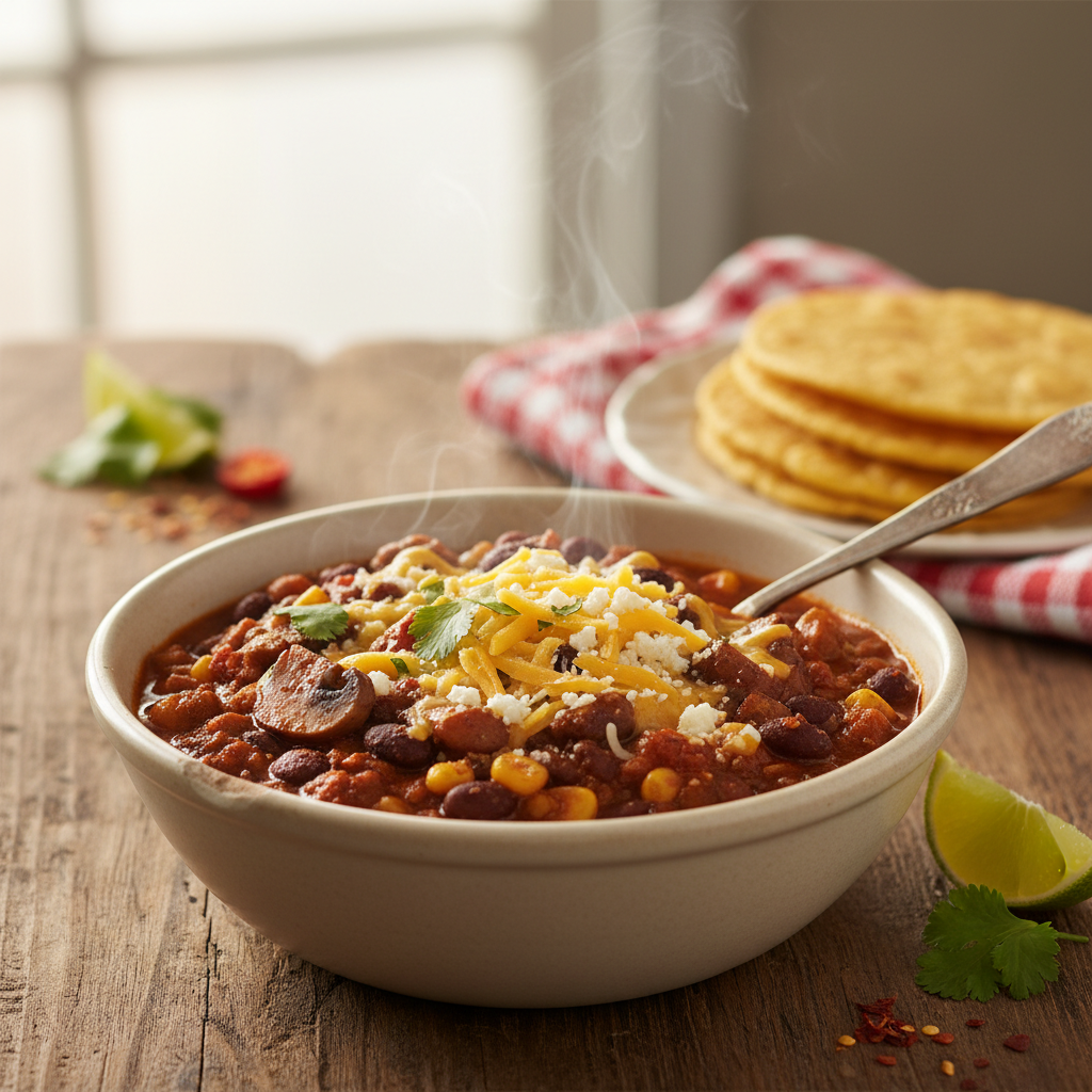 Image de la recette: Chili végé aux champignons