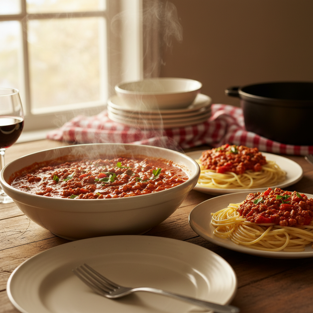 Image de la recette: Spaghetti sauce à la viande