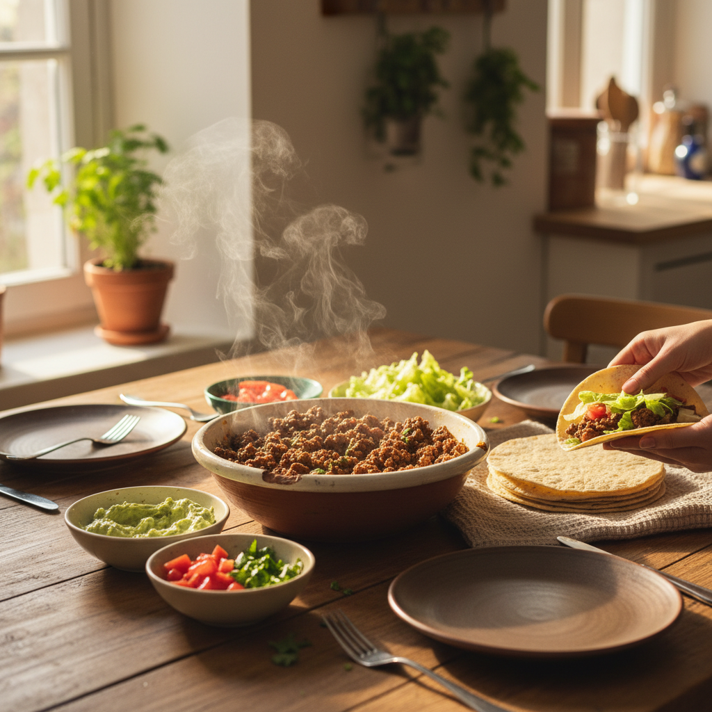 Image de la recette: Tacos au bœuf haché