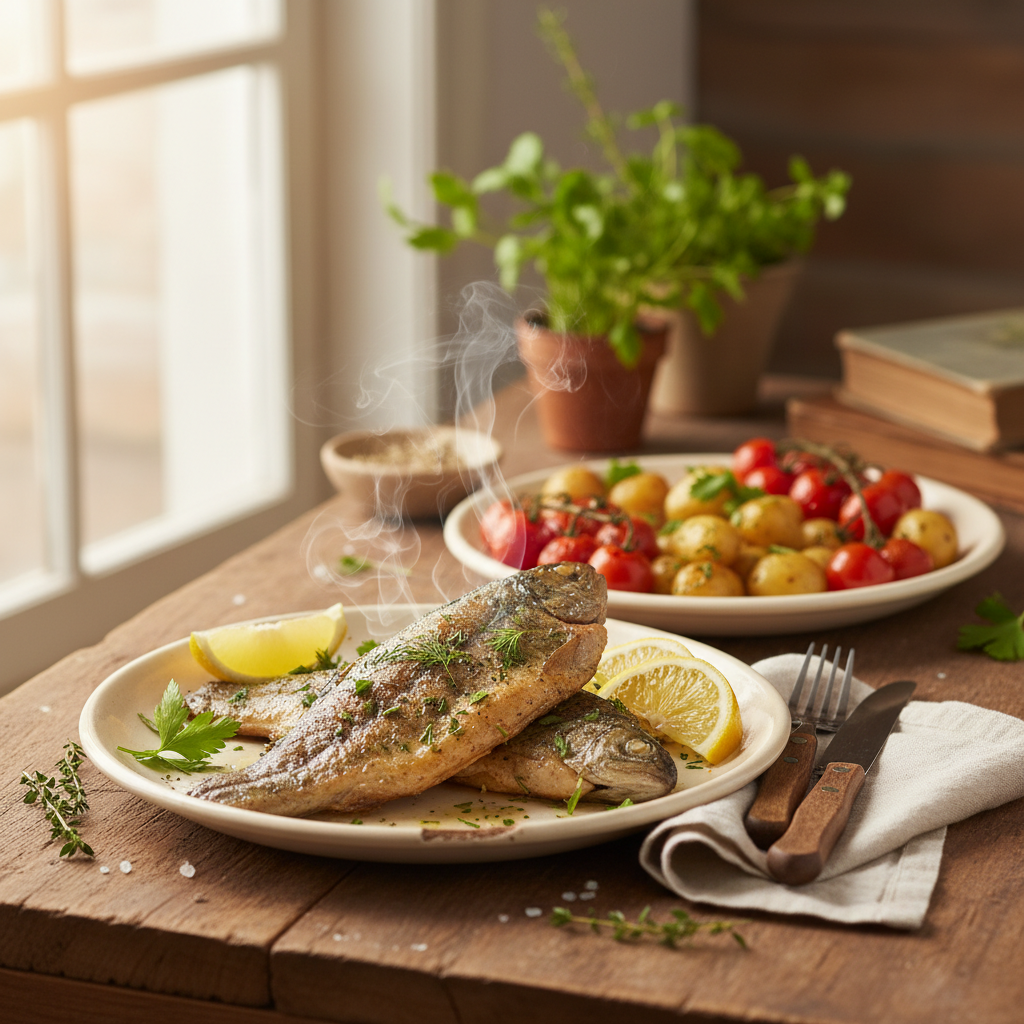 Image de la recette: Truite Poêlée aux Herbes