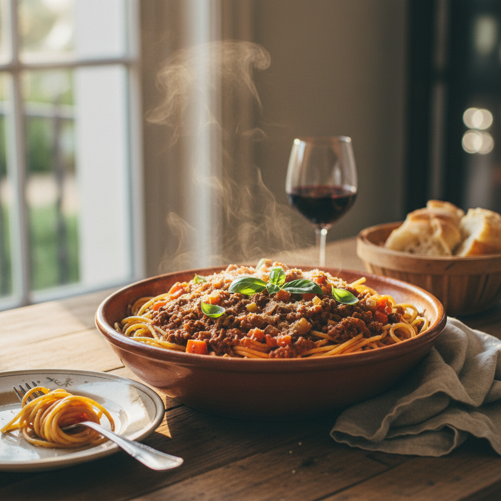 Image de la recette: Spaghetti bolognaise maison