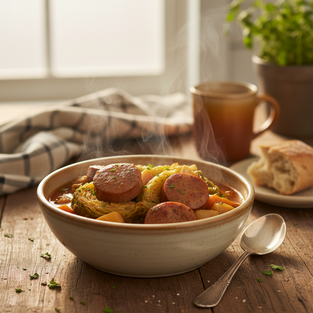 Image de la recette: Mijoté Saucisses et Chou