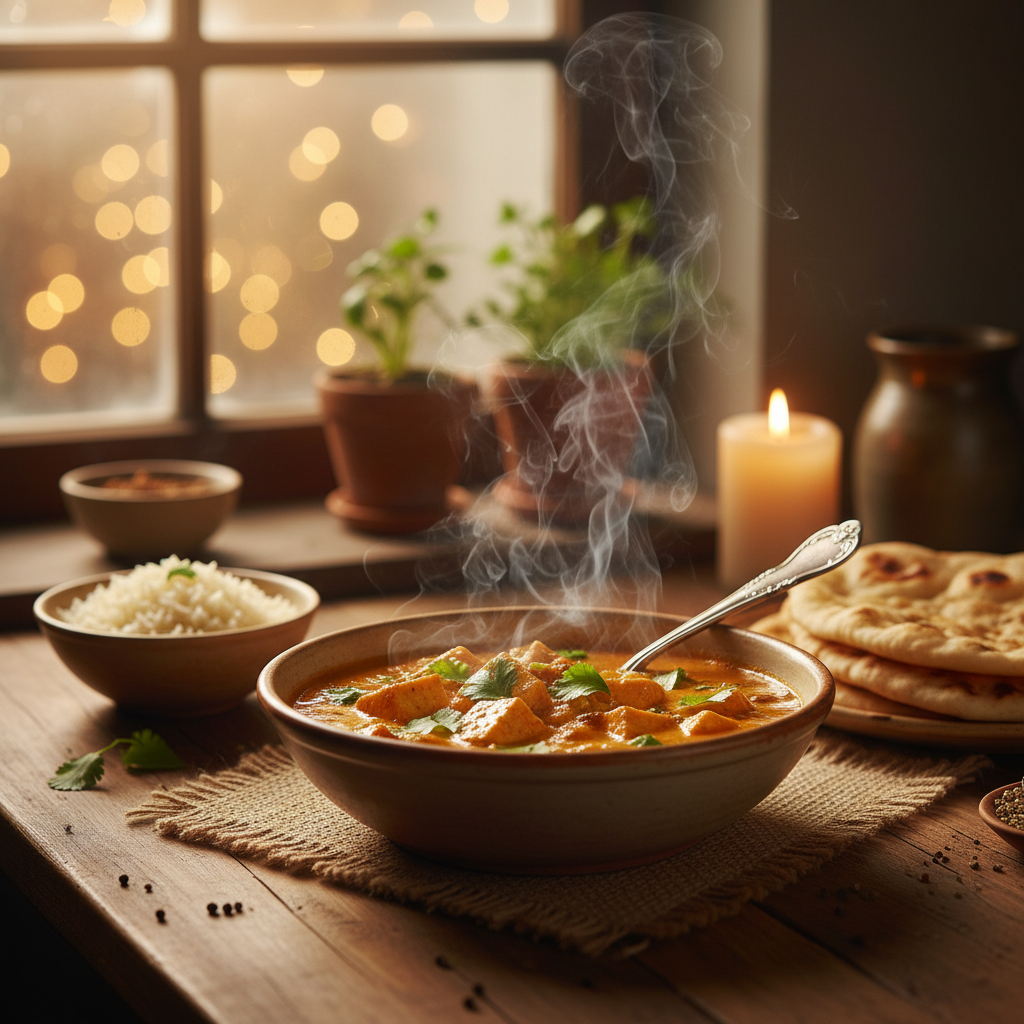 Image de la recette: Curry de panir doux