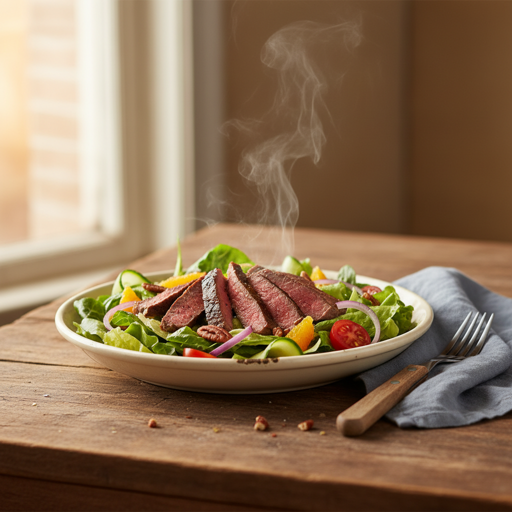 Image de la recette: Salade de bavette fraîcheur