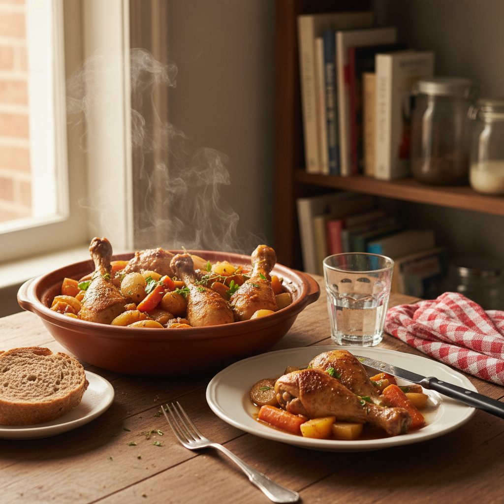 Image de la recette: Pilons de poulet mijotés