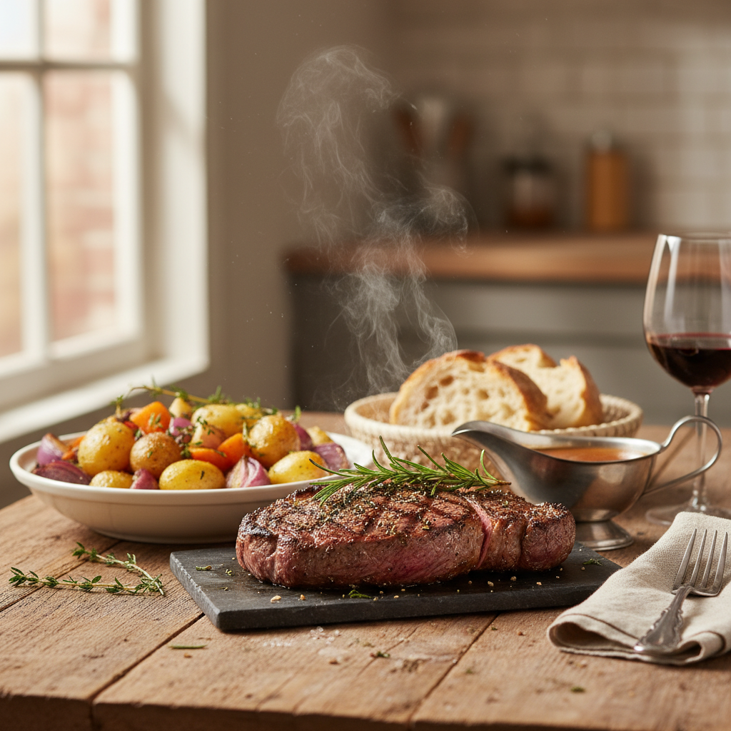 Image de la recette: Bifteck Grillé aux Herbes