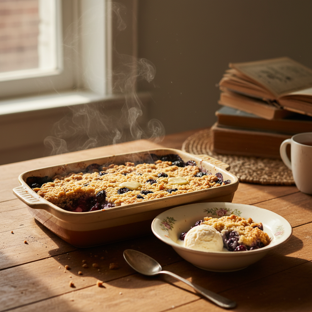 Image de la recette: Croustade aux bleuets rapide