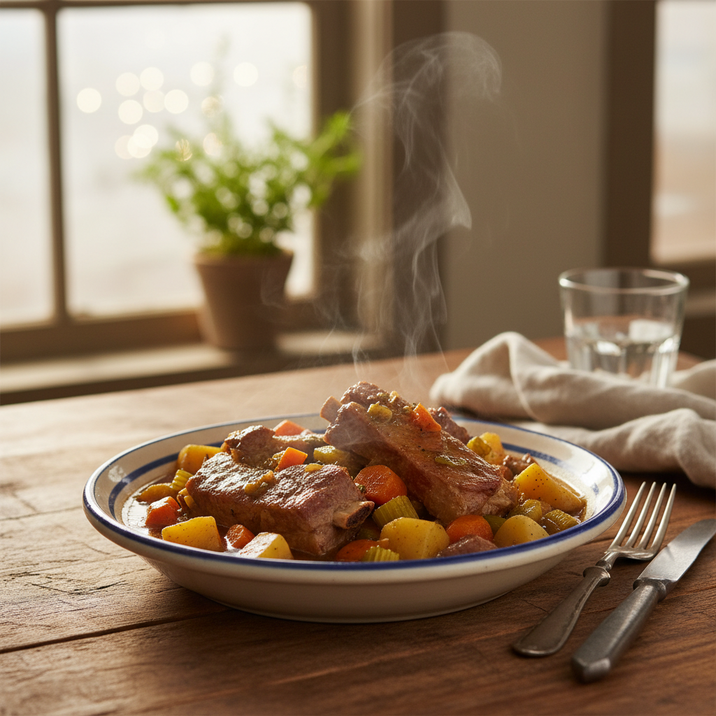 Image de la recette: Côtes de porc mijotées